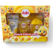 Dalin Bebek Bakım Seti - 4'lü Avantaj Paketi (Şampuan + Bebek Yağı + Pişik Kremi + Islak Havlu)