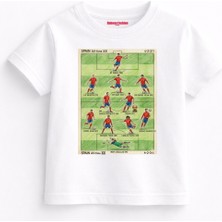 Rabona Fashion Ispanya Efsane Kadro Retro Çocuk Tişört