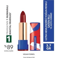 Yves Rocher Saten Bitişli Yoğun Renkli Ultra Nemlendirici Kamelya Yağlı Çubuk Ruj 3.7 G Koyu Kırmızı