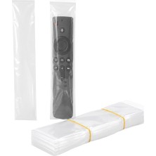Ayt Hey Şeffaf Askılı 25X5 cm Kumanda Poşeti 100'LÜ Paket Uzaktan Kumanda Poşet