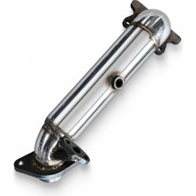 Egzoz Burada Honda Civic Downpipe Egzoz Fd6 / Fb7 / Fc5 Uyumlu Krom Downpipe