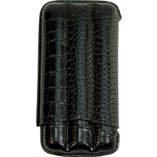 Cohiba Siyah Üçlü Deri Puro Kılıfı