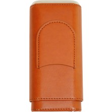 Cohiba Kahverengi Kesici Bölmeli Deri Puro Kılıfı
