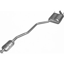 Egzoz Burada Mercedes C180,C200 ve C220 W202 Benzinli Arka ve Orta Egsoz Susturucu Egzoz 1993-2000