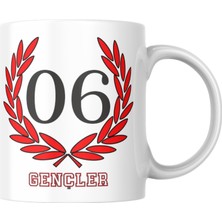 Rabona Fashion Gençler 06 Tasarımlı Porselen Kupa - Ankara Ruhu Özel Hediye
