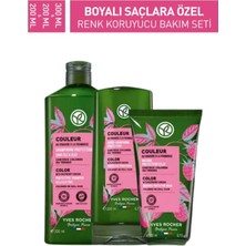 Yves Rocher Hediye Şampuan Masaj Fırçalı Boyalı Saçlara Özel Renk Koruyucu Bakım Seti
