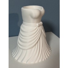 Cestopieno Gelinlik Vazo Obje Dekor Biyoplastik 17X18 cm