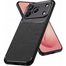 M.TK Moveteck Honor 600 Pro Uyumlu Kılıf Kamera Çıkıntılı Karbon Desenli Renk Atmaz Koruyucu Negro Kapak