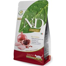 N&D Prime Tahılsız Tavuklu & Narlı Kısırlaştırılmış Kedi Maması 5 Kg