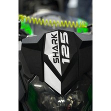 Banxtre Arora Shark 125 Için Tam Uyumlu Beyaz Renk Kafa Detay Sticker