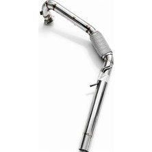 Egzoz Burada Seat Leon Fr Downpipe Krom Egzoz Borusu Spiralli Down Pipe Eksoz Leon Fr