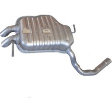 Egzoz Burada Audi A4 2.0 Arka Egzoz Susturucu Egsoz Susturucu Baskılı Çift Çıkış 2000-2008