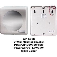 Lucky Tone WP-506S 5'' 100V 3W / 6W Plastic Wall Mounted Speaker (1pc)