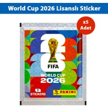 Panini World Cup 2026 Lisanlı Sticker Paketi - X5 Adet (35 Sticker)