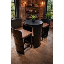 Varil Bistro Masa Siyah