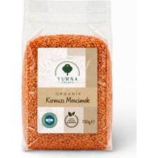 Yumna Organik Organik Sertifikalı Kırmızı Mercimek 750GR.