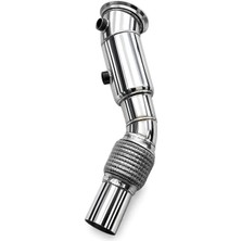 Egzoz Burada Bmw Downpipe Egzoz F10 - 5 Serisi Benzinli Downpipe Eksoz Borusu Krom