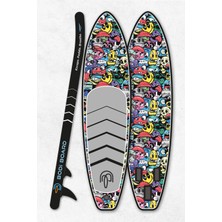 Paddle Board Sup Bodi Emoji Head Şişme Stand 350X84X15CM Full Set Hediyeli