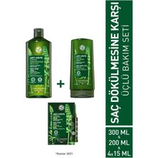 Yves Rocher Güçlendirici Vegan Bakım Prebiyotik 3'lü Set Şampuan Krem Vitamin B6 Kür Dökülme Karşıtı
