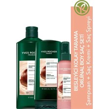 Yves Rocher Kolay Tarama Besleyici 3'lü Set Şampuan 300 ml Saç Kremi 200 ml Tarama Spreyi 150 ml