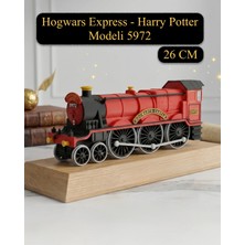 3DcraftTR Hogwarts Express 3D Baskı Figür - Harry Potter Tren Modeli 5972 - Dekoratif Hediyelik ( 26 cm )