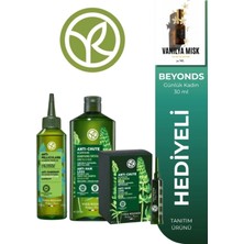 Yves Rocher Prebiyotik 3’lü Saç Seti Kepek ve Dökülmeye Karşı Losyon Şampuan & Kür Vegan Bakım