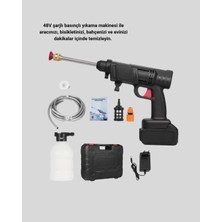 Sepetopia 48V Kablosuz Yıkama Makinesi – 2 Pil, Köpük Tankı ve Ayarlanabilir