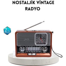 Sepetopia Dekoratif Vintage Radyo – Klasik Görünüm, Modern Fonksiyon ve Uzun Ömürlü Kullanım