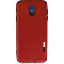 Sepetopia Samsung Galaxy J7 Pro / J730 Kılıf Loop Deri Silikon - Kırmızı