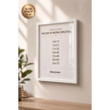 Doğal Ahşap Çerçeve -Boş Çerçeve-Resim Çerçevesi, Poster Puzzle Çerçevesi (Ön Korumalı,postersiz)