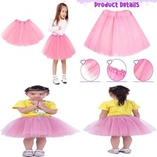 Durukar® Pembe Renk Tütü Etek Bale Eteği Gösteri Eteği Çocuk Bebek Boy