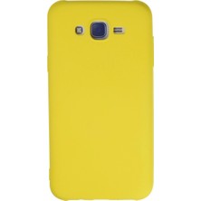 Sepetopia Samsung Galaxy J7 Kılıf Nano Içi Kadife Silikon - Sarı