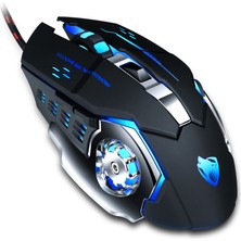 T-Wolf V6 Rgb Kablolu Gaming Mouse 3200 Dpı 6 Tuşlu Oyuncu Mouse Siyah