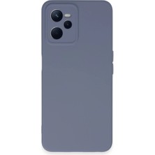 Sepetopia Realme C35 Kılıf Nano Içi Kadife Silikon - Gri