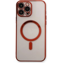 Sepetopia Apple Iphone 13 Pro Max Kılıf Magneticsafe Lazer Silikon - Kırmızı