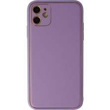 Sepetopia Apple Iphone 12 Kılıf Coco Deri Silikon Kapak - Lila