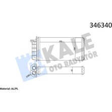 Kale Depomix Kalorifer Radyatörü Bro 95-01 Bra 95-01 Marea 96-02 250X140X42