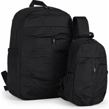 Wander Bag Wander 6560 Sırt Çantası ve Çapraz Omuz Çantası Seti Suya Dayanıklı Günlük Kullanım Seyahat Okul Çanta Seti