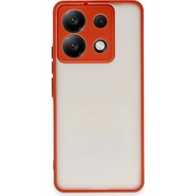 Durukar®   Redmi Note 13 Pro 5g Kılıf Montreal Silikon Kapak - Kırmızı