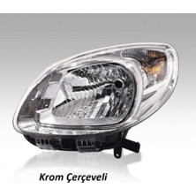 Ayfar Depomix Komple Far Sol Manuel [ Renault Kangoo 13 - Krom Çerçeveli ]