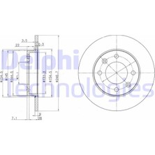 Delphi Depomix Arka Fren Aynasi Partner-Berlingo 96 P307 00 1007 1.6 07 C3 02 C2 03 Xsara 99 247X9X4DL