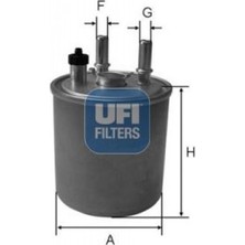 Ufi Depomix Yakit Filtresi Kng-Lgn Iii-Twng 1.5dci 08- -Lgn 3.0dci 08- Su Sensör Yuvali