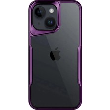Durukar®  iPhone 15 Kılıf Boyi Silikon Kapak - Derin Mor