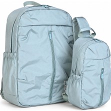 Wander Bag Wander 6560 Sırt Çantası ve Çapraz Omuz Çantası Seti Suya Dayanıklı Günlük Kullanım Seyahat Okul Çanta Seti