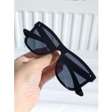 Ayel Aksesuar Unisex Wayferi Güneş Gözlüğü Çerçevesiz Yekpare UV400 Siyah