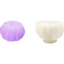 Tahtakale Toptancı Silikon 3D Kalıp Bal Kabağı Kalıbı Mum Sabun ve Taş Tozu Kalıbı 4.7 x 6.2 cm