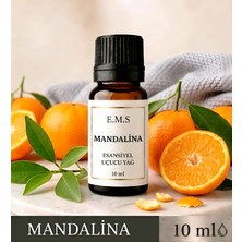 E.M.S Mandalina Esansiyel Uçucu Yağ Buhurdanlık Ortam Kokusu Yağı Difüzör Esansı Aromaterapi Ortam Koku 10 ml