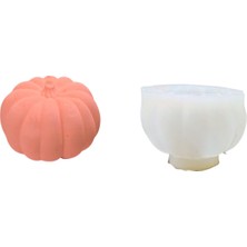 Tahtakale Toptancı Silikon 3D Kalıp Bal Kabağı Kalıbı Mum Sabun ve Taş Tozu Kalıbı 6.5 x 9.4 cm