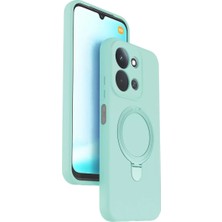 Toyigoo Mey Ithalat®   Redmi 15C 4g Regal Magsafe Standlı Kapak - Su Yeşili TYGRSYT9573