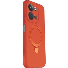 Toyigoo Mey Ithalat®   Redmi 15C 4g Regal Magsafe Standlı Kapak - Turuncu TYGRSYT9573
